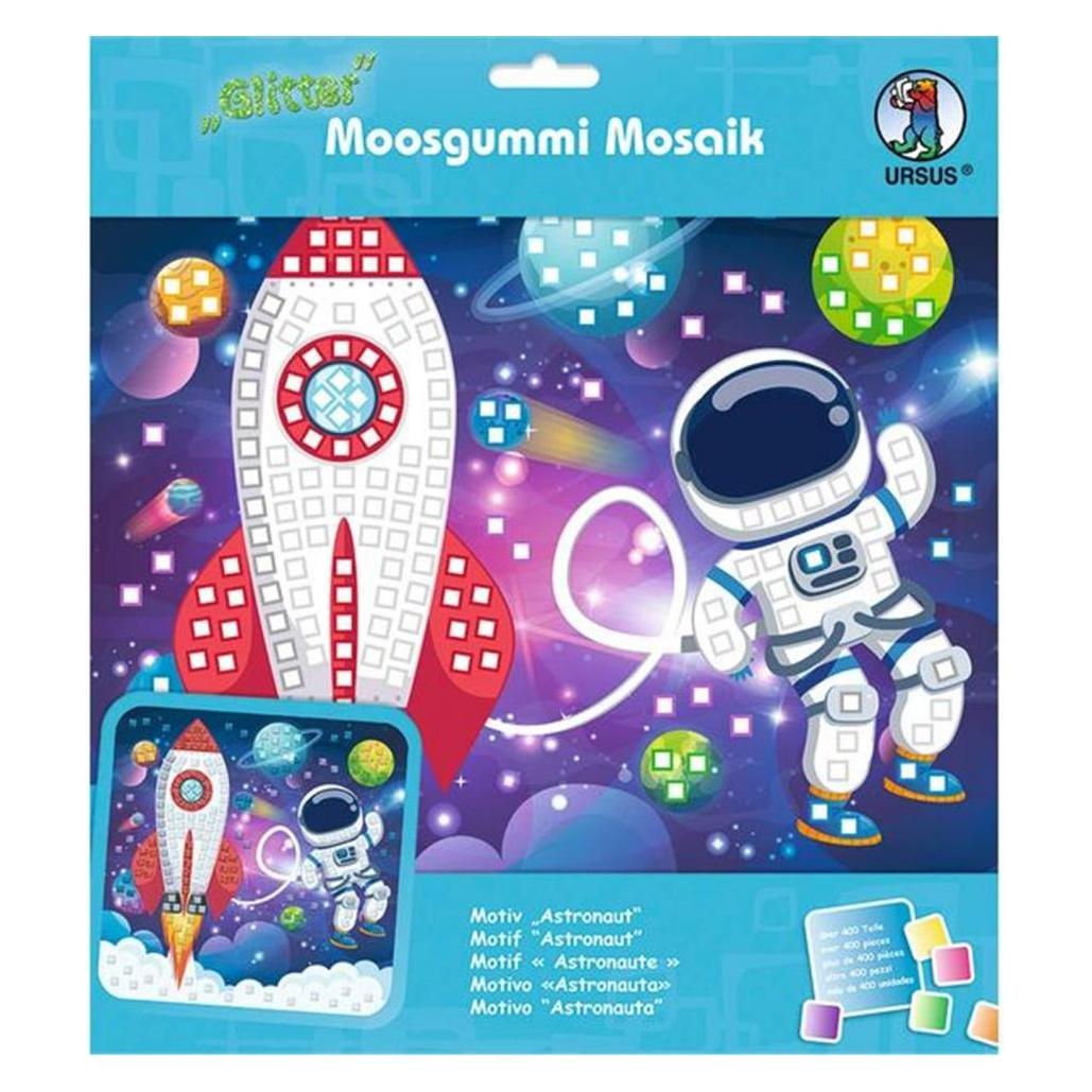 Ursus Moosgummi-Set Glitter Astronaut, Mehrfarbig (8420019)