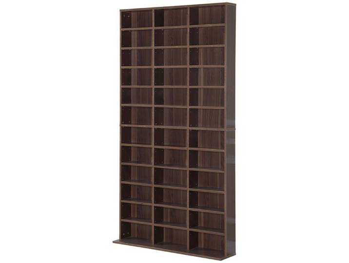Rangements pour CD et DVD étagère rangement capacity max. 1116 CD/528 DVD 36 compartiments et étagères réglables