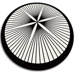 VINYL TEPPICH Ø110 cm Floristische Linien
