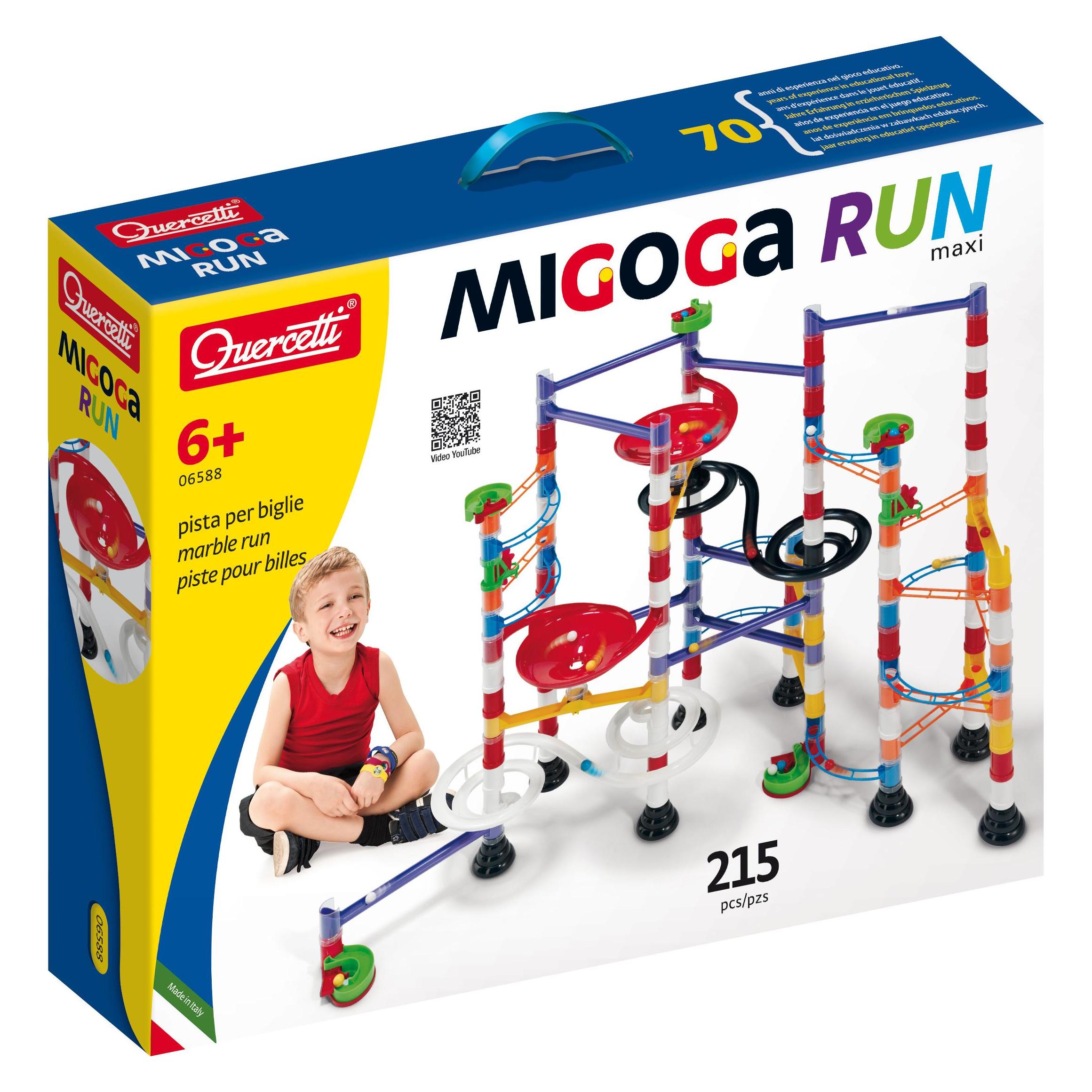 Quercetti Migoga Run Maxi Kugelbahn (215 Teile) (8007905065884)