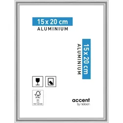 Nielsen Bilderrahmen Accent Aluminium 15 x 20 / Silber