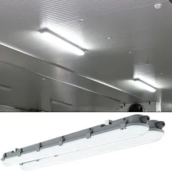 2er Set LED Decken Wannenleuchte Lampe  Länge 120cm 4000 Kelvin, 4320 Lumen Feucht- und Nassraumleuchte geeignet für Garage, Keller, Werkstatt, Halle, Lager, Büro, Industrie
