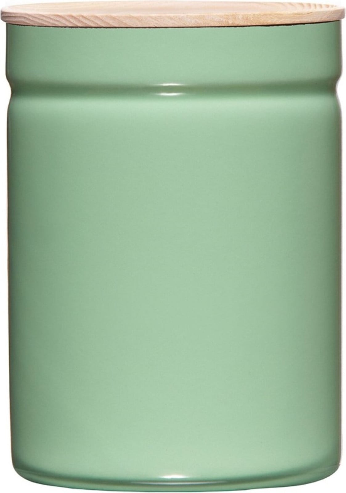 Riess voorraadpot 2250 ml met deksel van espenhout, zachtgroen