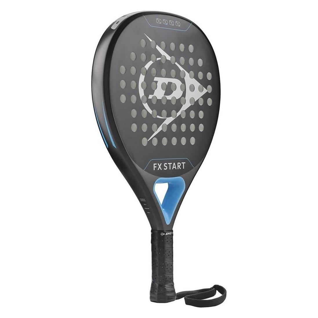 Dunlop Padel Bat FX Start - Hybrid Shape Graphite Frame - Medium Balance Pro Eva Core - Für Anfänger (10370737)