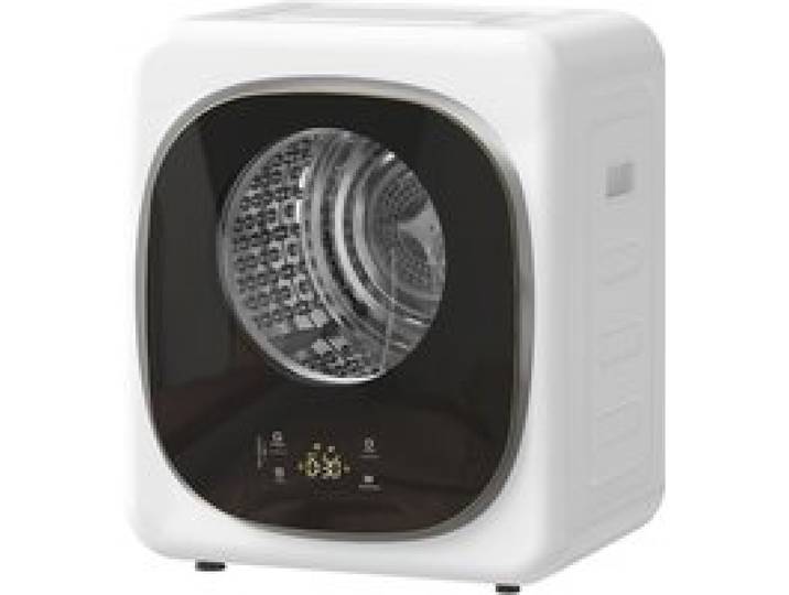 LIA Sèche-linge à évacuation portable 4 Kg sèche-linge 800 W compact 5 modes de séchage minuterie blanc