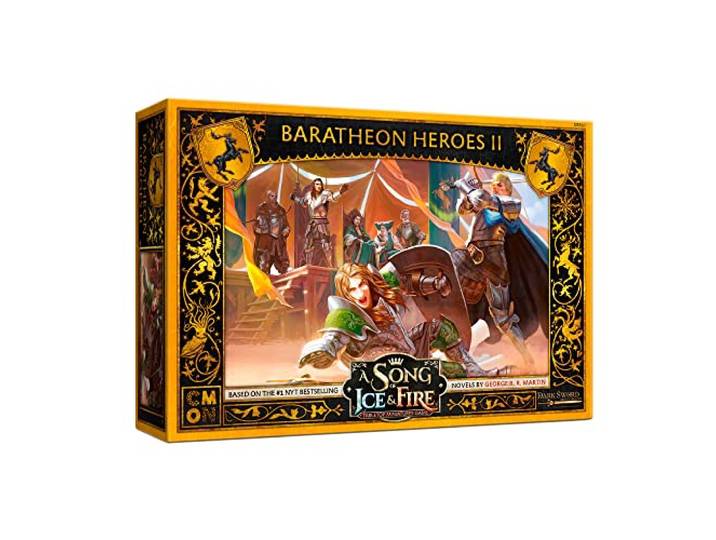 Cool Mini or Not , A Song of Ice & Fire: Baratheon Heroes II Miniature Game, Ages 14+, 2+ Players, 45 to 60 Min Playing Time