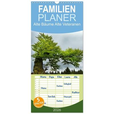 Familienplaner 2026 - Alte Bäume Alte Veteranen mit 5 Spalten (Wandkalender, 21 x 45 cm) CALVENDO