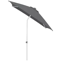 Kettler EASY PUSH Schirm Schirm 200x200 cm, UPF 50+, silber/ anthrazit, Aluminium/Polyester mit PU Beschichtung
