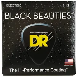 DR Strings Black Beauties BKE-9 Light .009-.042 - Saiten E-Gitarre