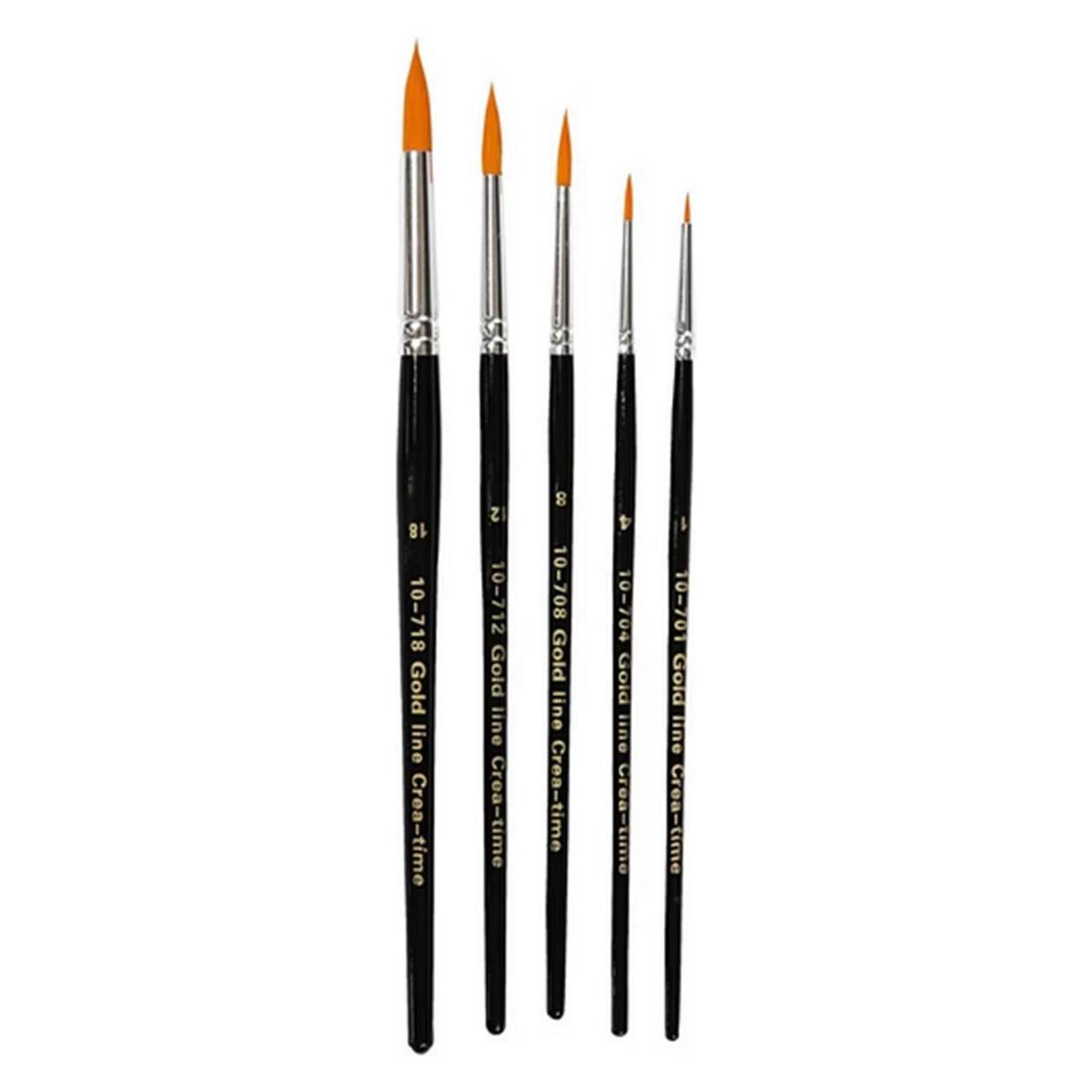 Creativ Company Nylonhaarpinsel Universal 5 Stück (1 mm) (100265)