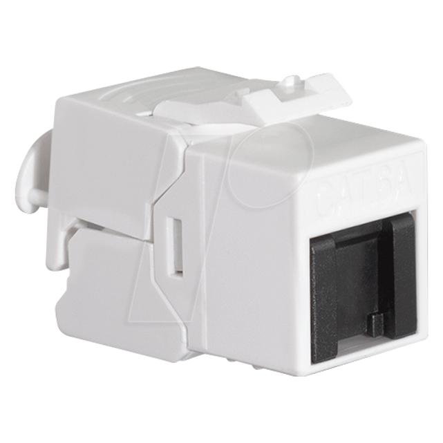 LogiLink Cat.6A Keystone Buchse UTP 2226 AWG, werkzeuglos, mit Staubschutzkappe (Keystone Modul) (NK4084)