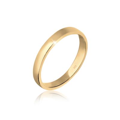 Silberring ELLI "Ring Basic Ehering Partnerring Damen 925er Silber" Gr. 56, gold, Fingerringe, Damen, 56, Silber 925 (Sterlingsilber), Silberring
