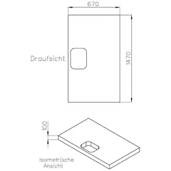 Neuesbad Wannenträger für Hüppe EasyStep 150x70x3 SD22528