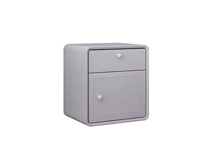 YCCHAH Bett mit Stauraum Nordisch minimalistischer Nachttisch Schließfach Schlafzimmer Kleiner Doppelschublade Locker Rack Wohnzimmer Desktop(D)