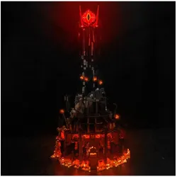 BrickBling LED Licht Set für LEGO Der Herr der Ringe: Barad-dûr (10333) inkl. Fernbedienung