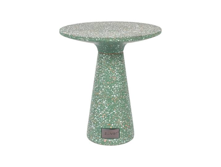 In-/Outdoor Design Beistelltisch „Victoria“ aus Terrazzo-Stein Grün Zuiver