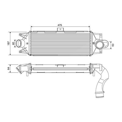 Valeo Ladeluftkühler [Hersteller-Nr. 818390] für Iveco