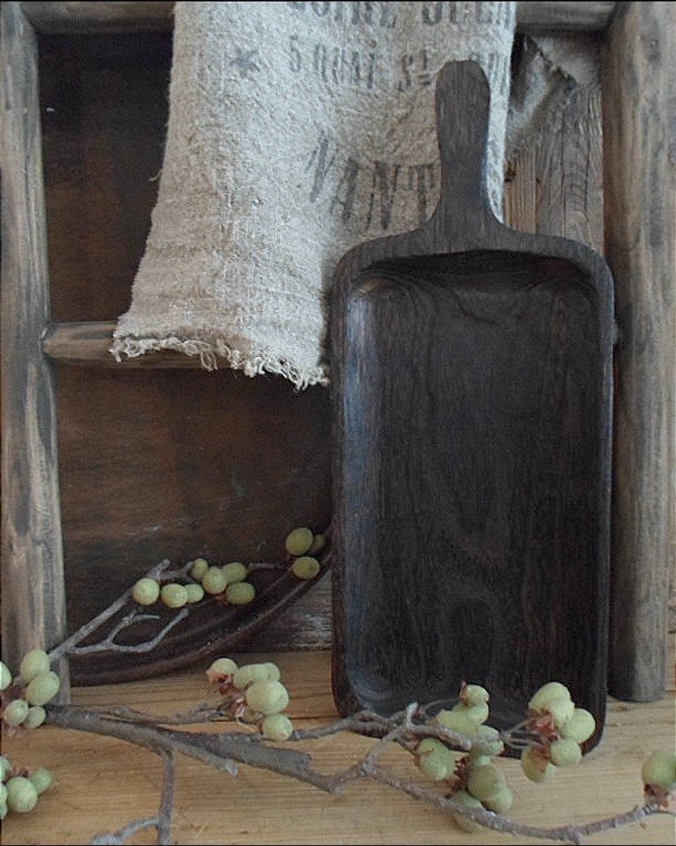 Robuust houten dienblad met handgreep