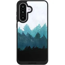 Nivocase Handyhülle für Samsung Galaxy A56 5G Hülle NIVOpure Case Schwarz Abstrakt Baum Wald (Samsung Galaxy A56 5G), Smartphone Hülle, Schwarz