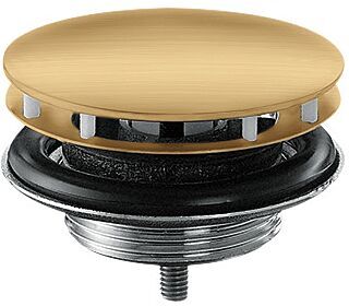 Hansgrohe Ablaufgarnitur 51301250 nicht verschließbar, für Waschbecken, brushed gold optic