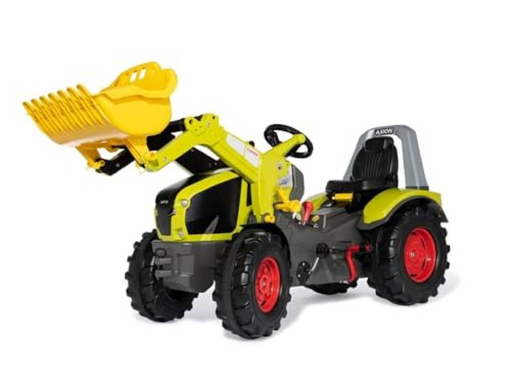 RollyToys Trettraktor rollyX-Trac Premium Claas Axion 960 (für Kinder von 3-10 Jahre, Gangschaltung, Flüsterreifen) 651122, grün