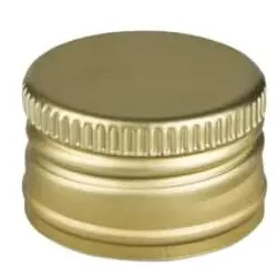 Deckel 22mm, goldfarben, Aluminium - für Geradhalsflaschen