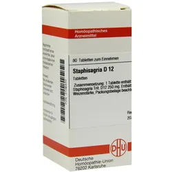Staphisagria D 12 Tabletten 80 St