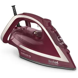 Tefal Ultimate Pure FV6820E0 Bügeleisen Dampfbügeleisen, Bügeleisen, Rot, Silber