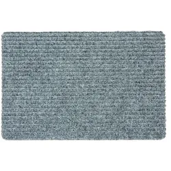 Astra Fußmatte Rib Line Sprint 50 x 80 cm Polypropylen Grau