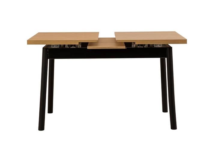 Esstisch ausziehbar Yemek Melamin Schwarz B 120 T 75 cm - Esstisch ausziehbar