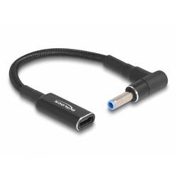 Delock USB-Ladekabel USB-C® Buchse, DC Stecker 4,5 mm 0.15 m Schwarz 60031