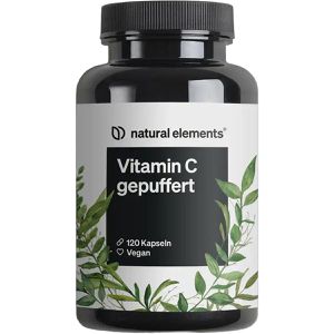 natural-elements Vitamin-C gepuffert, 120 Kapseln, 1 Kapseln täglich = 500 mg
