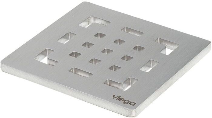 Viega Rost Visign RS2 4928.2 94 x 94 mm, Edelstahl massiv