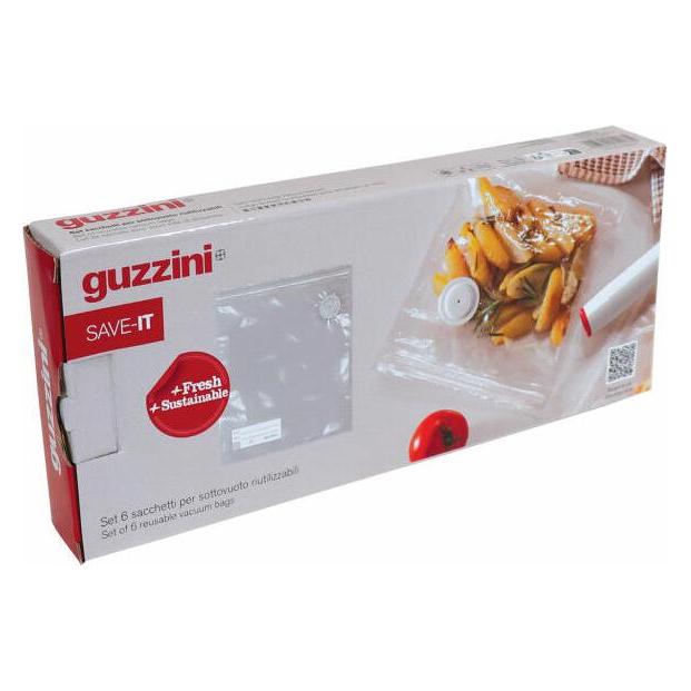 Guzzini Set 6 Mehrweg-Vakuumbeutel Save-It, 11850852 (6x) (11850852)