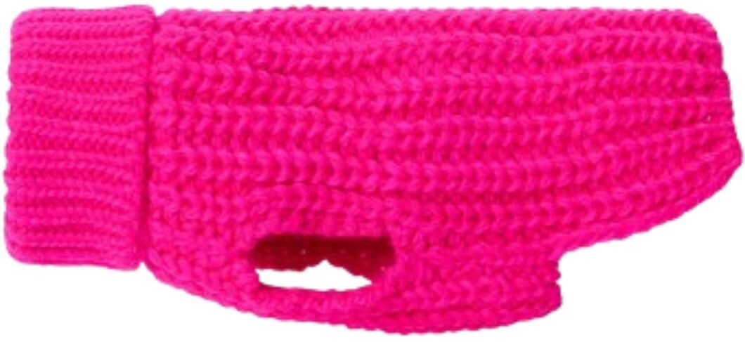 Paikka Pullover a Maglia Realizzato a Mano per Cani Fucsia 20 cm