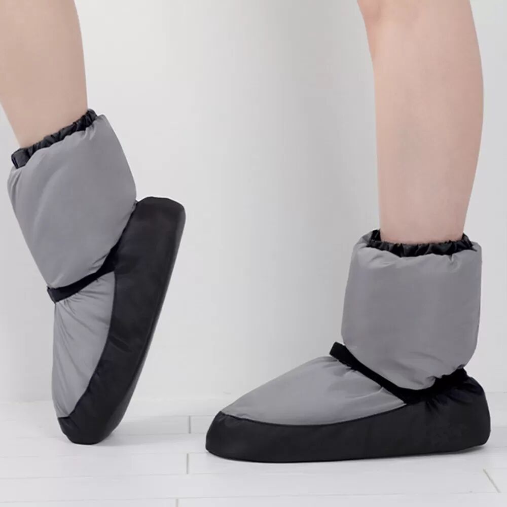 INF Ballett Warm-Up Stiefel - Winter Tanzschuhe für das Training - Gepolstert und Anti-Rutsch L Grau