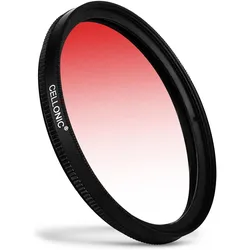 Cellonic KZ Filter für Zeiss Biogon T* 2,8/25 ZM, 2,8/21, 2,8/28, C 4,5/21 (46 mm), Objektivfilter, Rot