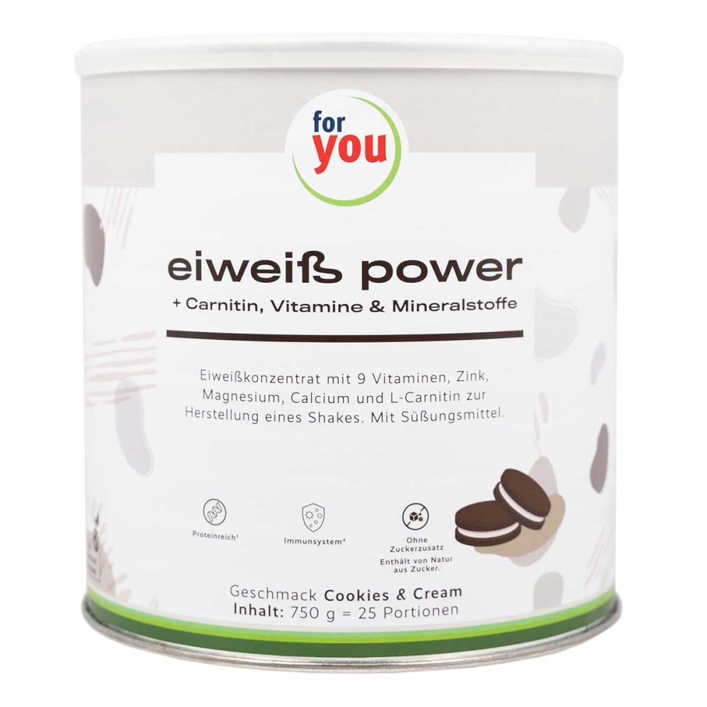 For You eHealth GmbH For You Eiweiß Power Cookies & Cream Pulver 19106592