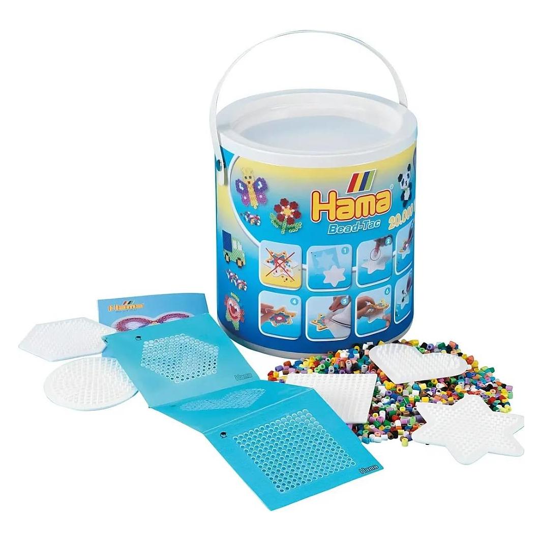 Hama Perlen Bead-Tac Strijkkralenset in Emmer, 20.000st. (7701)