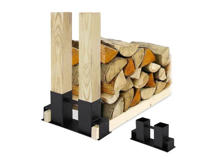 Relaxdays Houtopslag diy set van 2
