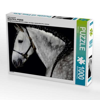 CALVENDO Puzzle Ein Motiv aus dem Kalender BEAUTIFUL PFERDE | 1000 Teile Lege-Größe 64x48cm Foto-Puzzle für glückliche Stunden
