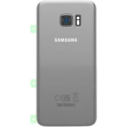 Samsung Galaxy S7 Edge Original Akkudeckel (Abdeckung, Samsung Galaxy S7 Edge), Mobilgerät Ersatzteile, Grau, Silber