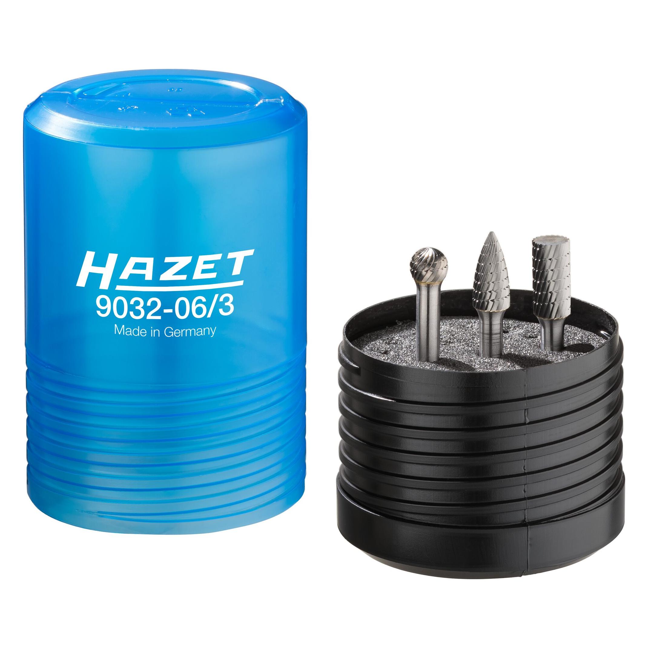 Hazet Hartmetall Frässtift Satz 6 mm 9032-06/3 Anzahl Werkzeuge: 3 (9032-06/3)