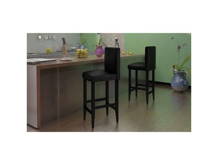4x Tabouret de Bar Cuir Artificiel Chaise de Bistrot Siège de Salon 160715
