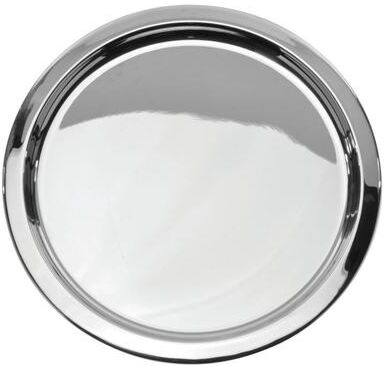 Elegance Silver round bar tray 17 in. diameter