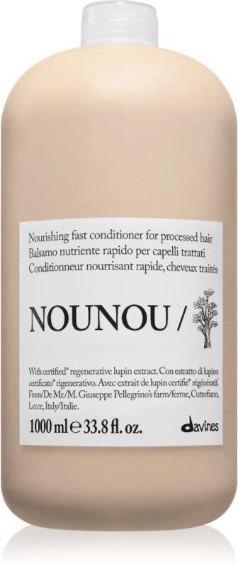Davines NouNou Nourishing Conditioner après-shampoing nourrissant pour cheveux fragiles 1000 ml