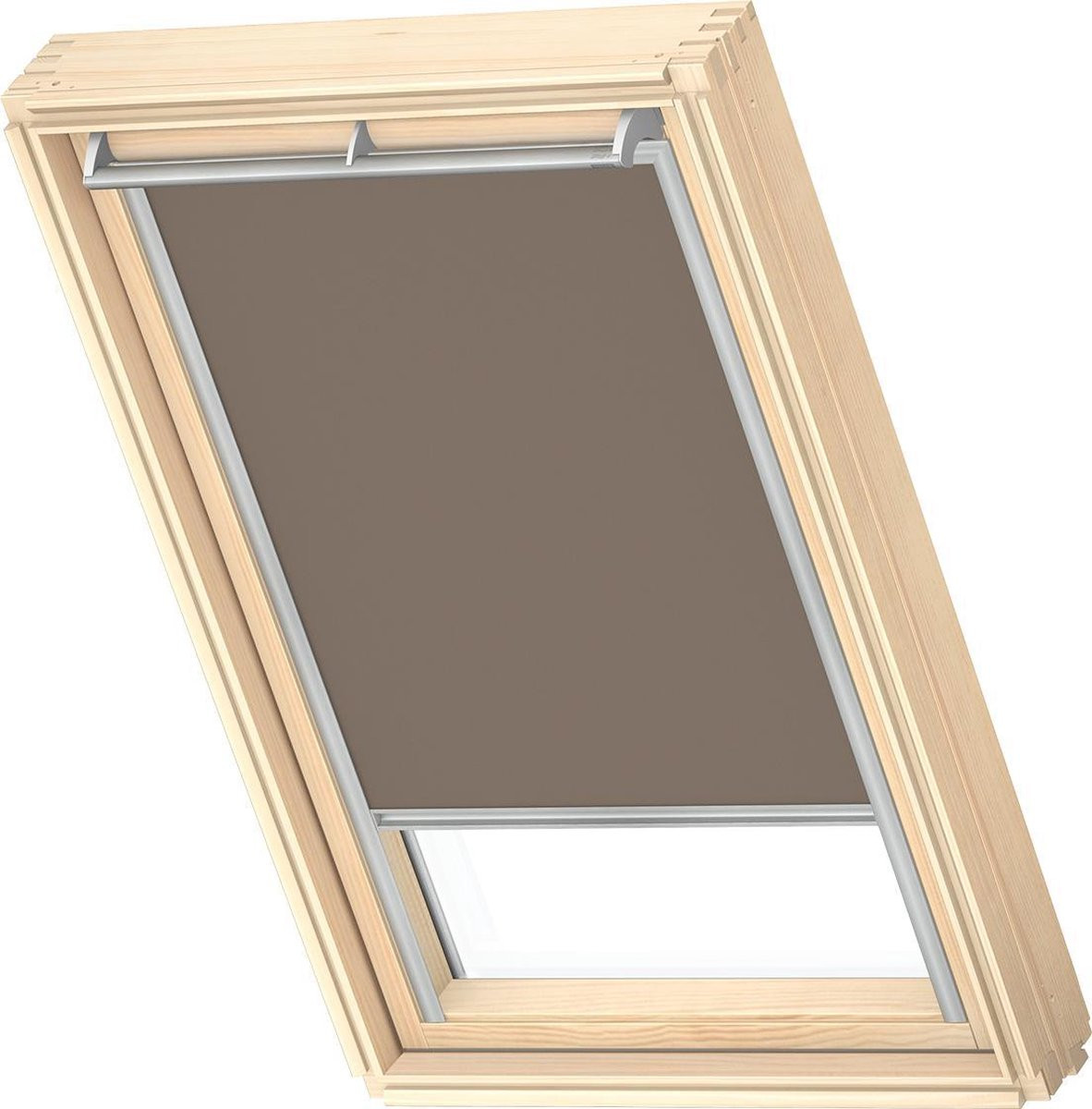 Velux Origineel Verduisterend Rolgordijn MK04 - Grijs - Zilveren Kozijn