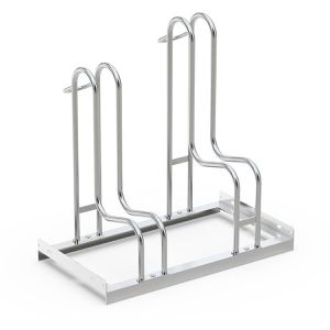 RR-Solutions Fahrradständer R4S, Bodenmontage / freistehend, Einstellparker, Breite 70cm, für 2 Fahrräder