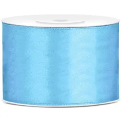 25x Satinband, hellblau, 50mm/25m