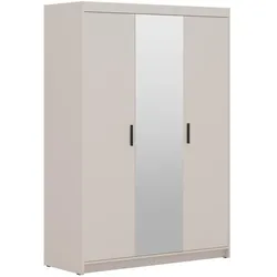 DREHTÜRENSCHRANK Elena mit 3 Türen, mit Spiegel, Sandbeige